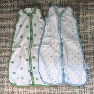Aden and Anais muslin sleep sacks size small (0-6)